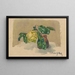 Vase with Flowers - Konstantin Korovin — framed artwork on a wall