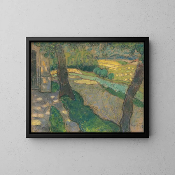 De la cabaña de Koick - Konstantin Korovin — cuadro enmarcado en la pared