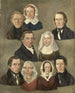 retrato de los padres de los artistas Douwe Martens Teenstra y Barber Hindriks Siccama con miembros de la familia - Kornelis Douwes Teenstra — vista de la obra