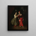retrato de las hermanas Karolina y Anna Strauss, bailarinas del Gran Teatro - Ksawery Jan Kaniewski — cuadro enmarcado en la pared
