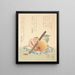 Persimmons on a Plate by Kubo Shunman — framed art print on a wall