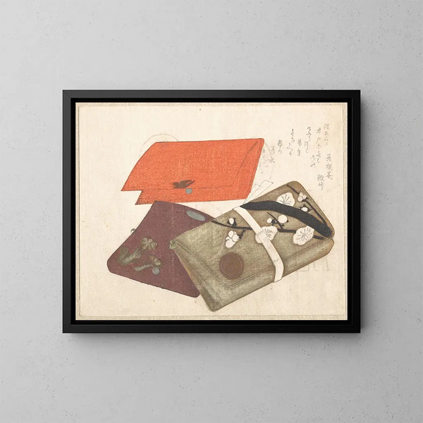 Libros de bolsillo - Kubo Shunman — cuadro enmarcado en la pared