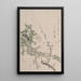 Roses and Plum Blossom Flowers - Kubo Shunman — framed artwork on a wall