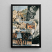 Untitled Collaged Postcard The Circling - Kurt Schwitters — framed artwork on a wall