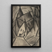 Z31 Village nocturne - Kurt Schwitters — framed artwork on a wall
