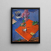 Still life with lilacs - Kuzma Petrov-Vodkin — framed artwork on a wall