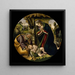 L'Adoración del Niño Jesús - Sandro Botticelli — cuadro enmarcado en la pared