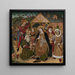 La Adoración de los Reyes Magos - Maestro del Prelado Mur — cuadro enmarcado en la pared