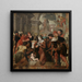 L'Adoration de los pastores - Lambert Van Noort — cuadro enmarcado en la pared