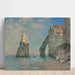 Reproduction of the painting of L'Aiguille et la falaise d'Aval by Claude Monet