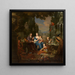 L'Artiste et sa Famille - Michiel Van Musscher — cuadro enmarcado en la pared