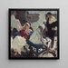 L'Artiste y su modelo - Dean Cornwell — cuadro enmarcado en la pared