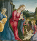 La adoración del niño Jesús - Vincenzo Frediani — vista de la obra