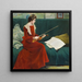 L'artiste Gerda Holm - Paul Fischer — cuadro enmarcado en la pared