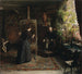 L'artiste danesa Bertha Wegmann pintando un retrato - Jeanna Bauck — vista de la obra