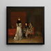 L'avertissement paternel - Charles van Beveren — framed artwork on a wall