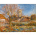 Reproducción del cuadro La iglesia en Essoyes - Pierre-Auguste Renoir