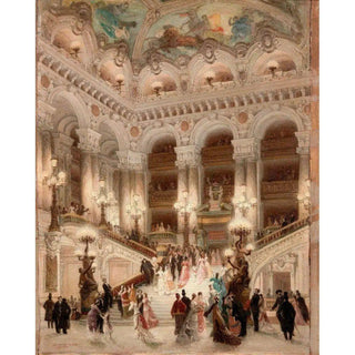 L’escalier de l’Opéra de Louis Béroud | Reproduction Tableau Décoration murale affiche copie