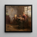 La hora del té - Cornelis Kraan — cuadro enmarcado en la pared