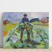 Reproducción del cuadro L'homme dans le champ de choux - Edvard Munch