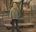 L'homme près du banc - Carl Vilhelm Meyer — vista de la obra