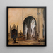 L'intérieur de S. Maria sopra Minerva à Rome - Constantin Hansen — cuadro enmarcado en la pared
