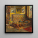 L interior of the artist's studio - Viktor Kiss — framed artwork on a wall