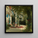 L'interior de la serre en la isla de los pavos reales cerca de Potsdam - Carl Blechen — cuadro enmarcado en la pared