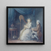 La Belle Harpiste - Jean-Baptiste Mallet — cuadro enmarcado en la pared