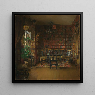 La Bibliothèque de Thorvald Boeck - Harriet Backer