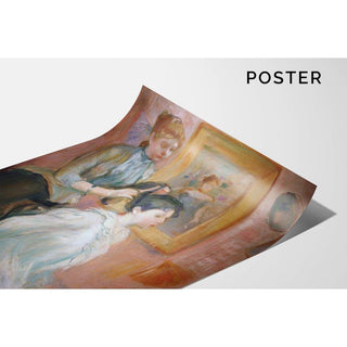La Coiffure - Berthe Morisot | Reproduction Tableau Décoration murale affiche copie