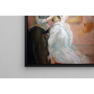 La Coiffure - Berthe Morisot | Reproduction Tableau Décoration murale affiche copie