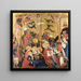 The Crucifixion - Master of the Middle Rhine — framed artwork on a wall