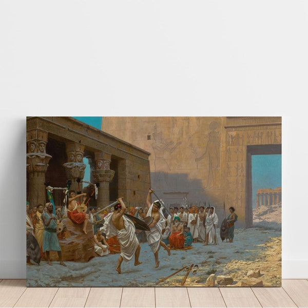 Reproduction of the painting La Danse Pyrrhique - Jean-Léon Gérôme