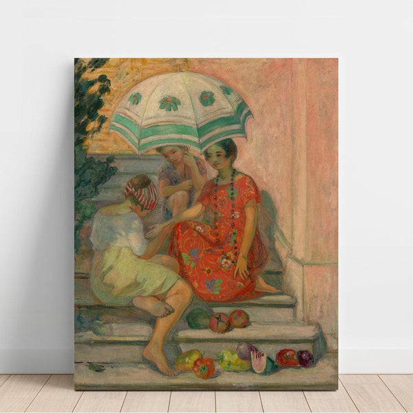 La Diseuse de Bonne Aventure, Sainte-Maxime - Henri Lebasque | Reproduction Tableau Décoration murale affiche copie