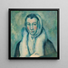 La Mujer L'Hermina según El Greco - Paul Cézanne — cuadro enmarcado en la pared