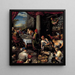 La Fiesta de Antoine y Cleopatra - Leandro Bassano — cuadro enmarcado en la pared