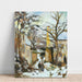 La Maison Rondest Under The Snow, Pontoise Or Chemin De L'hermitage, Pontoise, Under The Snow - Camille Pissarro