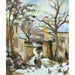 La Maison Rondest Under The Snow, Pontoise Or Chemin De L'hermitage, Pontoise, Under The Snow - Camille Pissarro