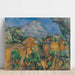 Reproduction of the painting La Montagne Saint Victoire - Paul Cézanne