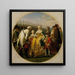 La Musterung à Solenau en 1749 - Karl von Blaas — framed artwork on a wall
