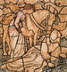 La Nacimiento de Tristán - Arthur Hughes — vista de la obra