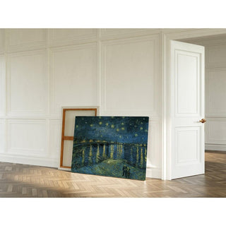 La Nuit étoilée sur le Rhône - Vincent Van Gogh | Reproduction Tableau Décoration murale affiche copie