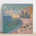 Reproducción del cuadro El Playa y el Acantilado de Amont - Claude Monet