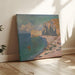 Reproducción del cuadro El Playa y el Acantilado de Amont - Claude Monet
