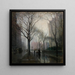 La Plaza después de la lluvia - Paul Cornoyer — cuadro enmarcado en la pared