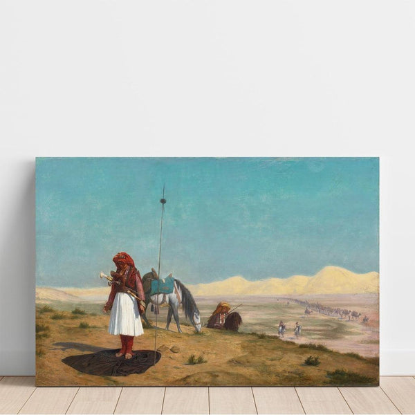 Reproduction of the painting The Prayer in the Desert - Jean-Léon Gérôme
