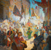 La Procesión del Mahmal por las calles de El Cairo - Ludwig Deutsch — vista de la obra