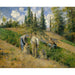 Reproduction of the painting The Harvest, Pontoise - Camille Pissarro