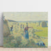 Reproduction of the painting The Hay Harvest, Éragny - Camille Pissarro